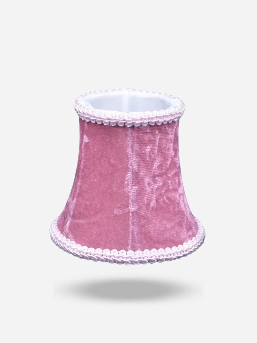 Abat jour lampe de chevet <br> Tissu vintage rose solampe.com