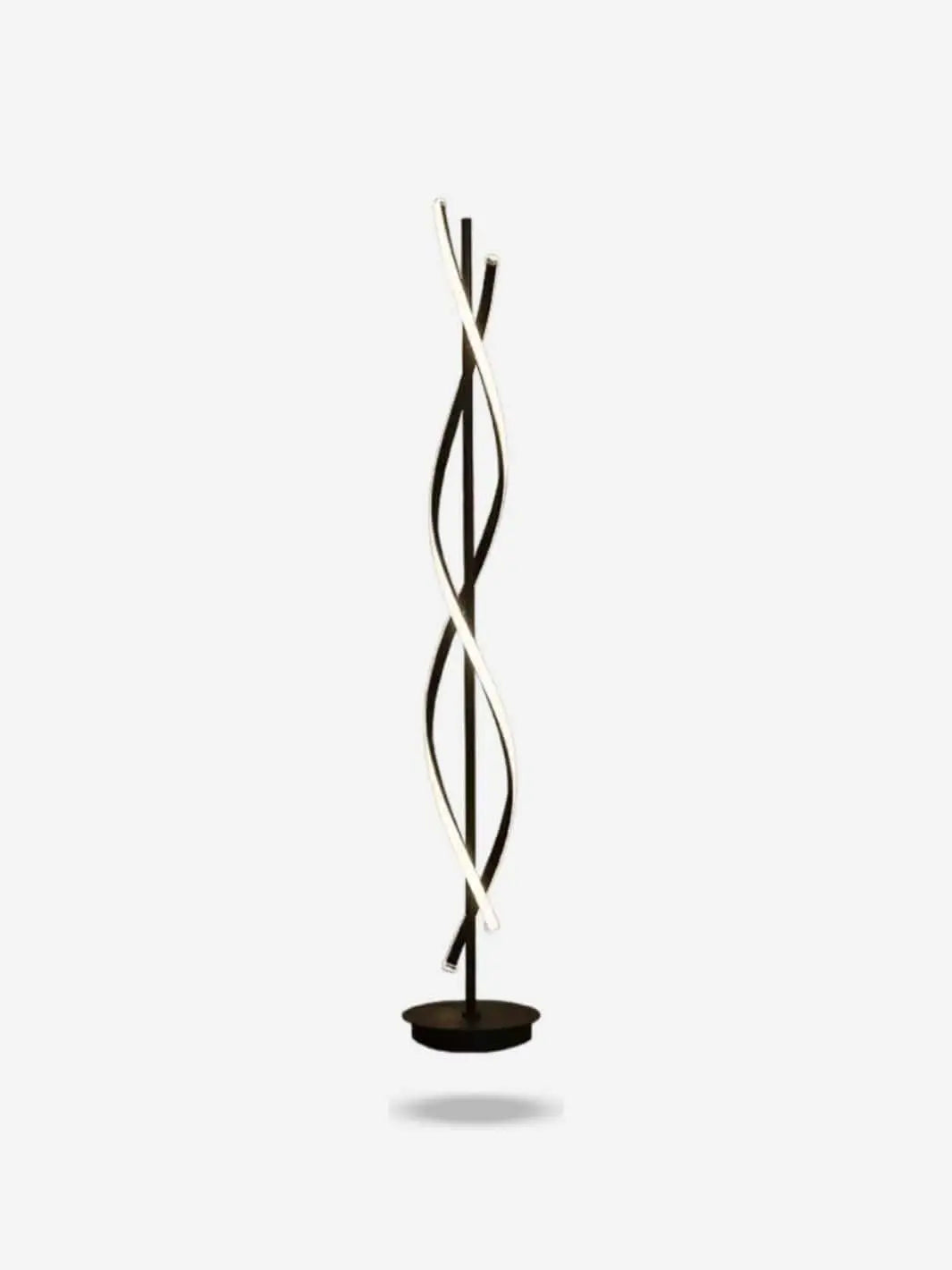 Lampadaire Led <br> La Spirale Lumineuse Ebène solampe.com