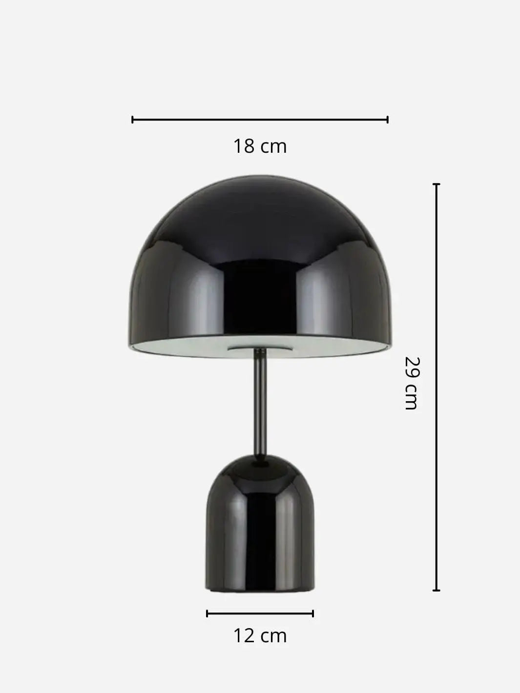 Lampe Led sans fil <br> la Douce Etreinte d'Ebène solampe.com