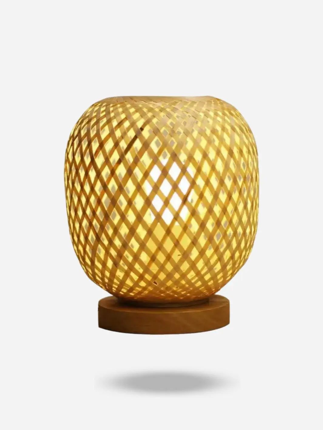 Lampe de chevet Bambou <br> forme Sphère solampe.com