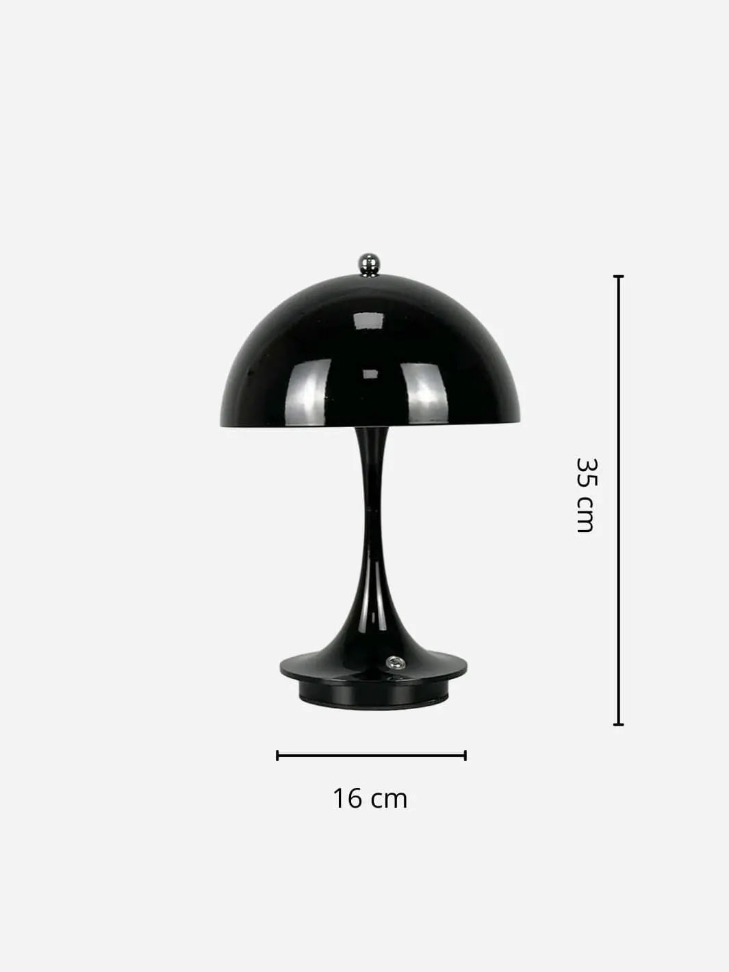 Lampe de chevet LED <br> Champignon noir solampe.com