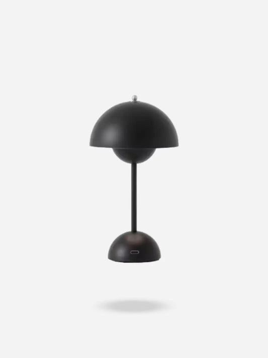 Lampe de chevet Led Florale Noir