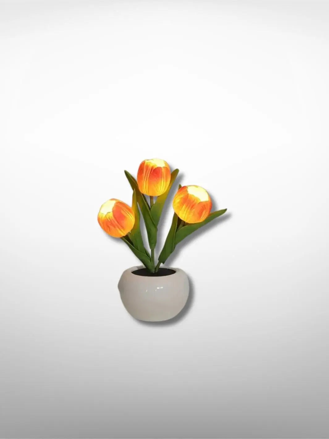 Lampe de chevet <br> Bouquet de Tulipes Oranges solampe.com