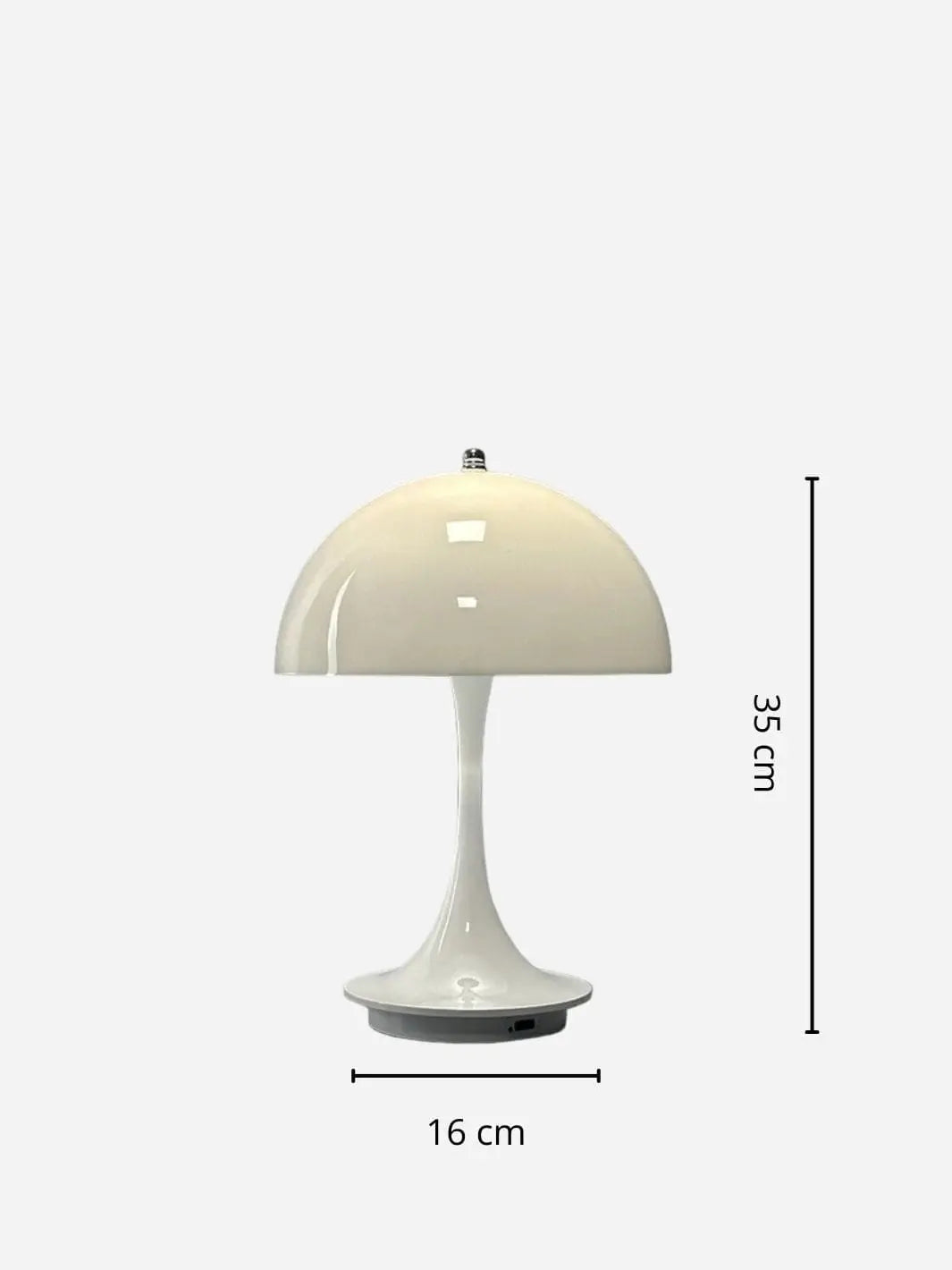 Lampe de chevet <br> Champignon blanc solampe.com