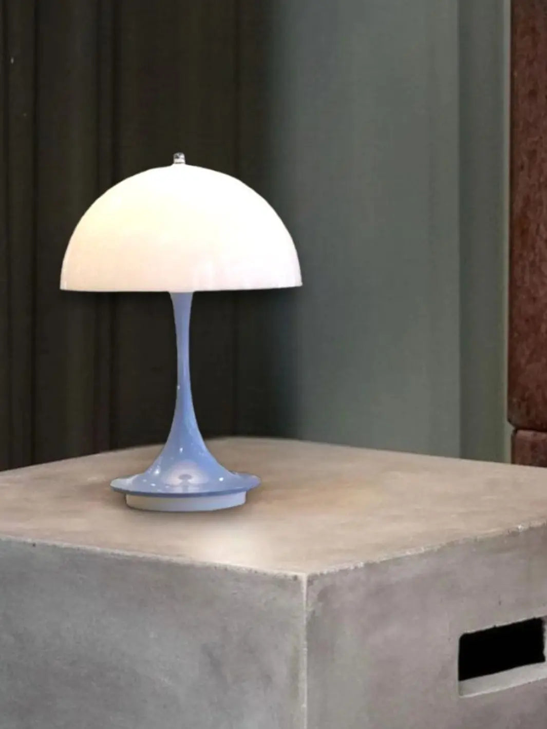 Lampe de chevet <br> Champignon gris solampe.com