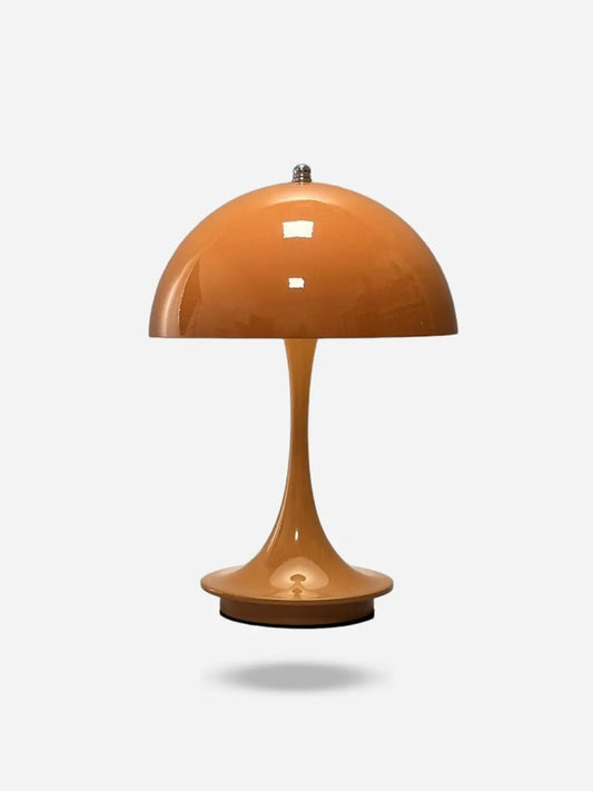 Lampe de chevet <br> Champignon orange solampe.com