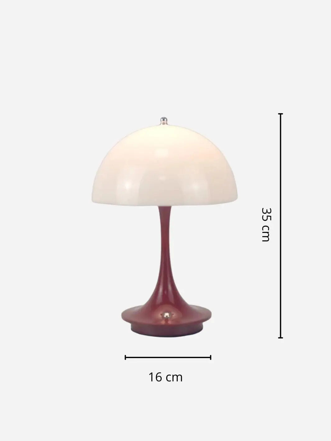 Lampe de chevet <br> Champignon rouge solampe.com