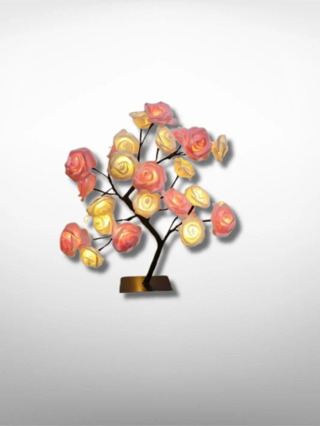 Lampe de chevet <br> L'arbre Fleuri rose et blanc solampe.com