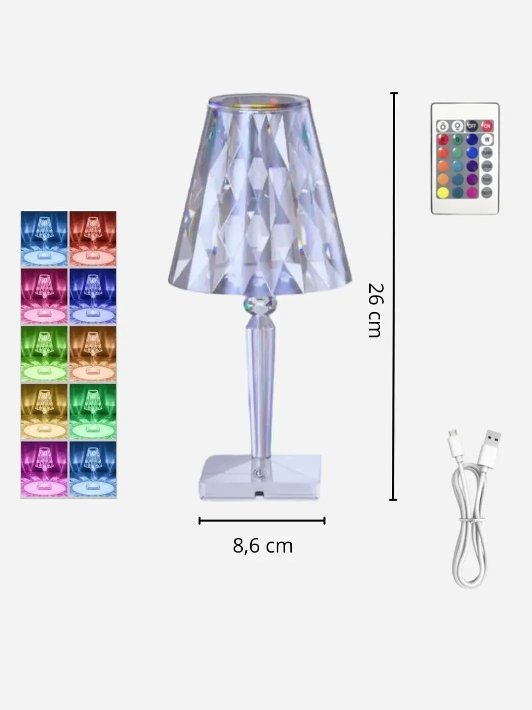 Lampe de chevet <br> La Rivière de Diamants solampe.com