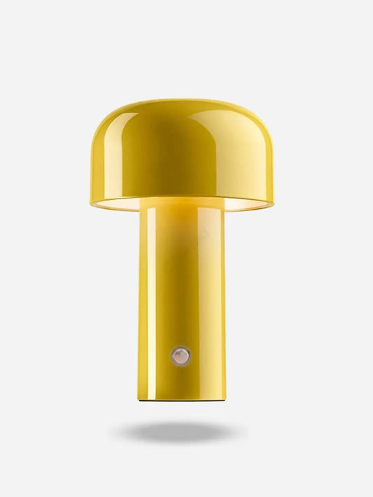 Lampe de chevet <br> Le Champignon tactile jaune solampe.com