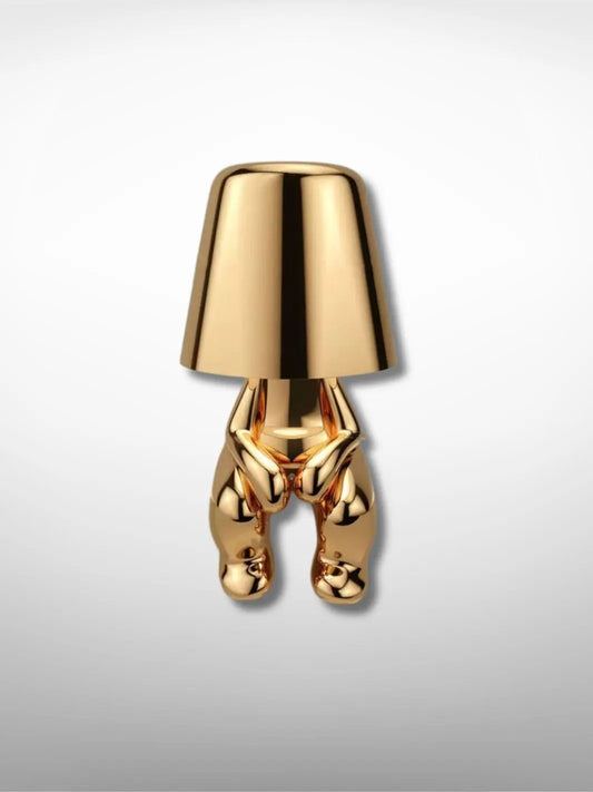 Lampe de chevet <br> Petit Bonhomme Doré Francesco solampe.com