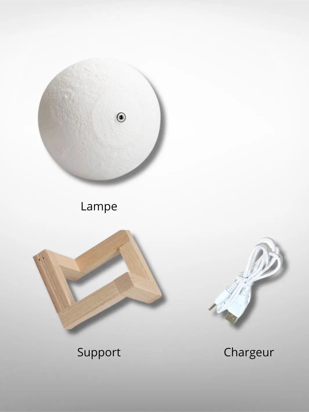 Lampe de chevet <br> Pleine Lune solampe.com