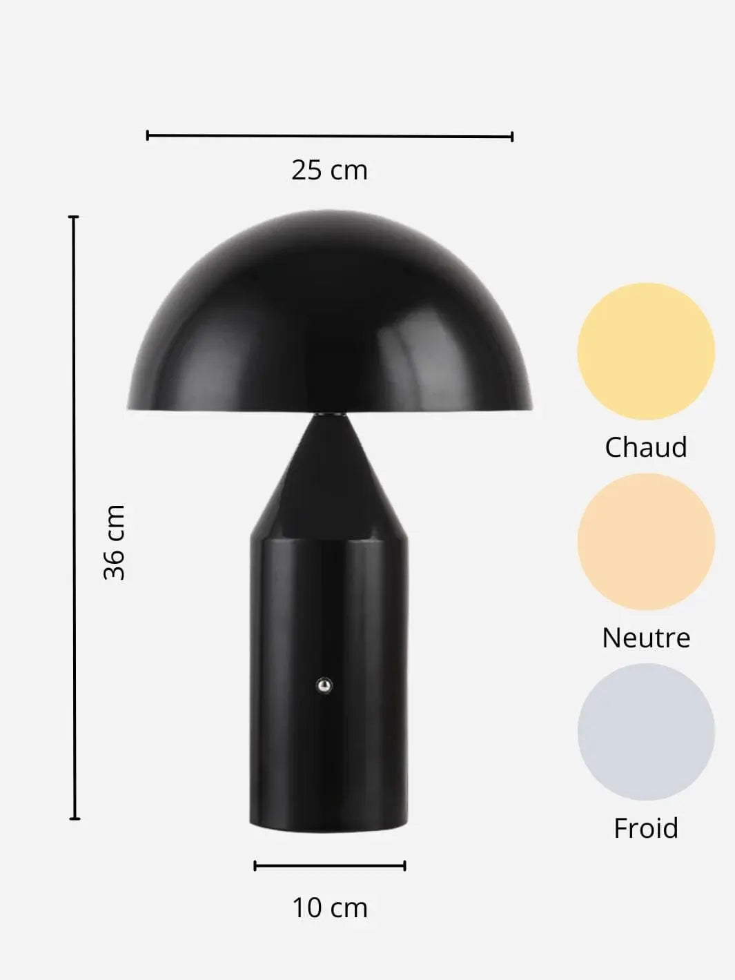 Lampe de chevet <br> Sa Majesté d'Ebène solampe.com