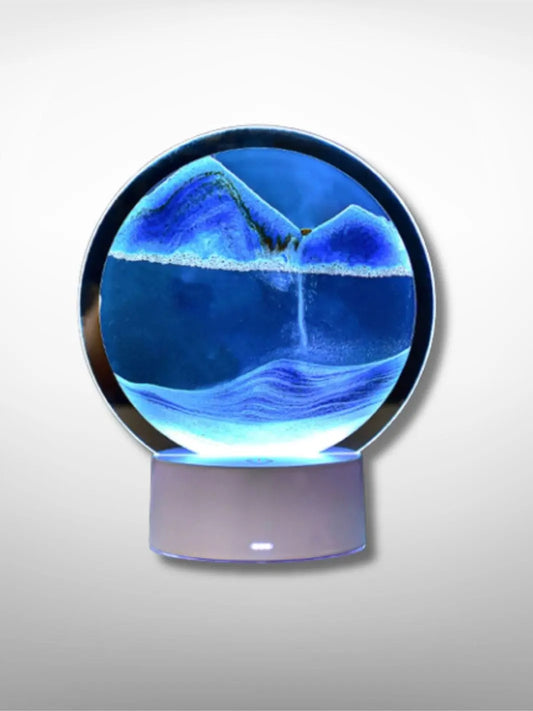 Lampe de chevet <br> Sable Mouvant bleu solampe.com