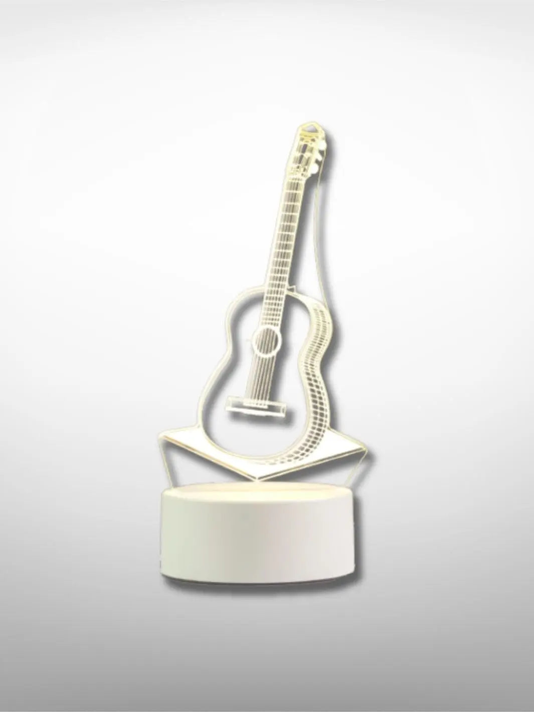 Lampe de chevet <br> illusion 3D Guitare solampe.com