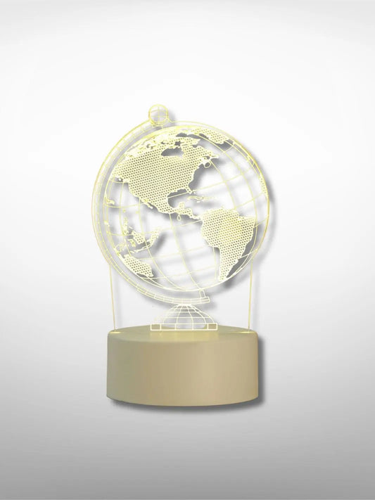 Lampe de chevet <br> illusion 3D Planète solampe.com