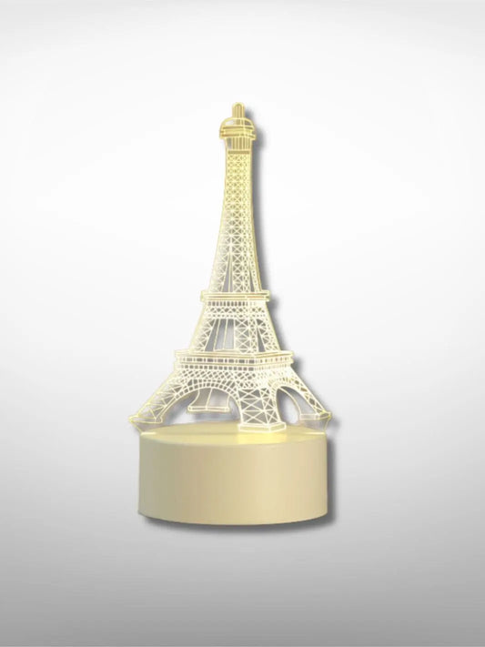 Lampe de chevet <br> illusion 3D Tour Eiffel solampe.com