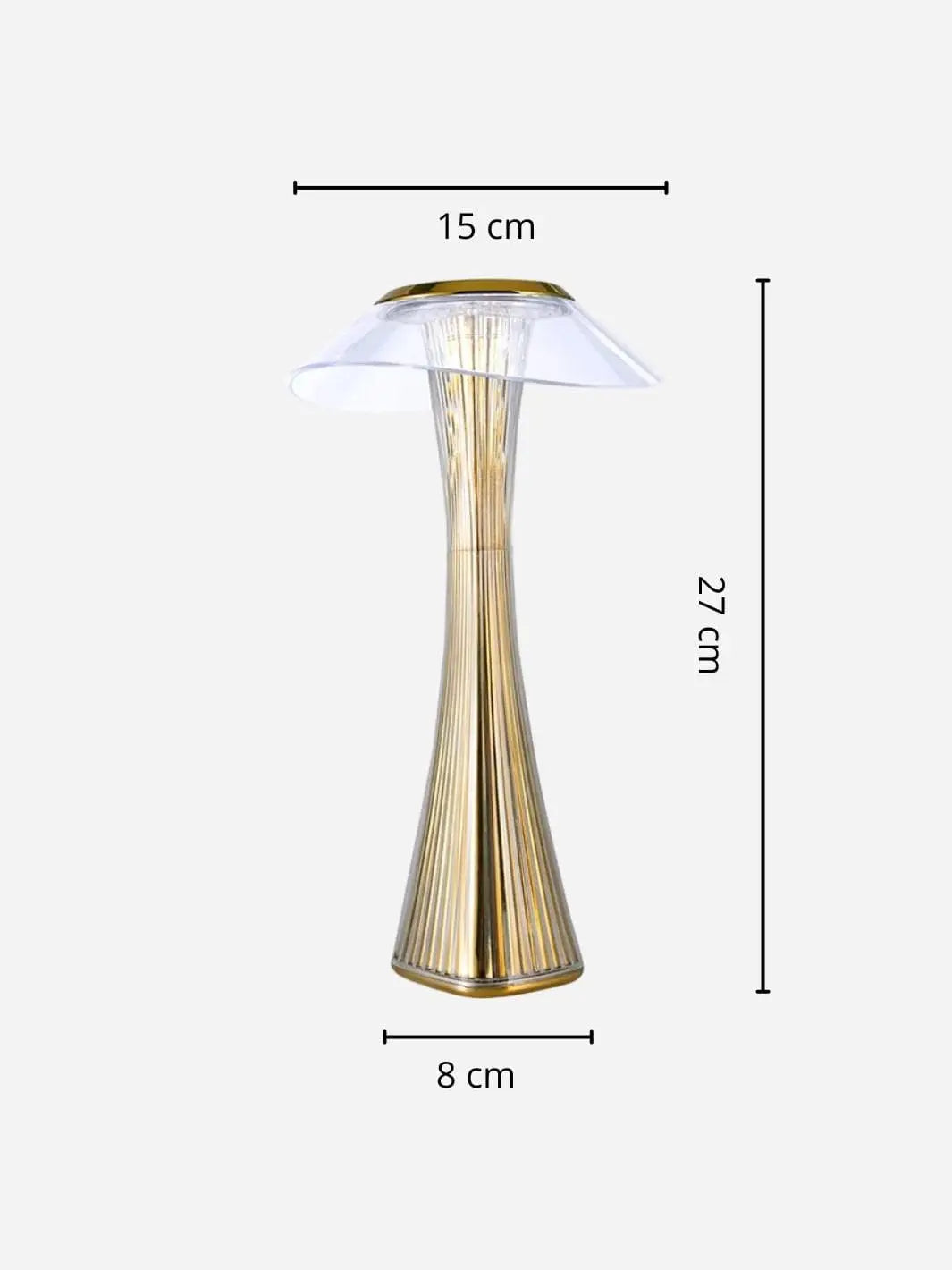 Lampe de chevet <br> le Design Taille Fine Or solampe.com