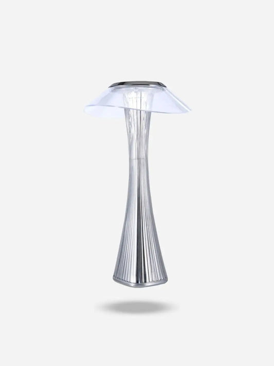 Lampe de chevet <br> le Design Taille Fine argentée solampe.com
