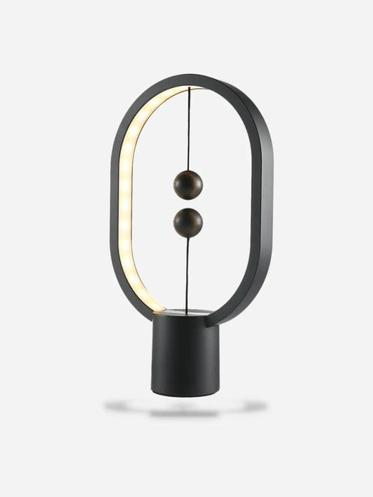 Lampe de chevet <br> tactile magnétique noire solampe.com