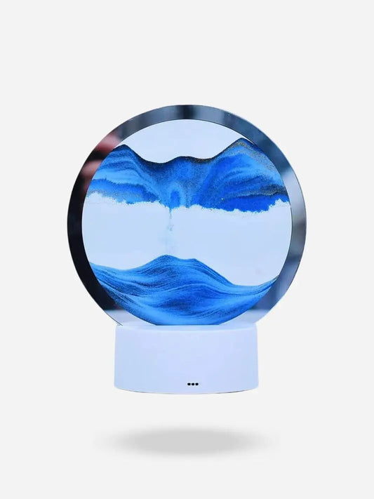 Lampe de chevet design <br> Sable Mouvant bleu solampe.com