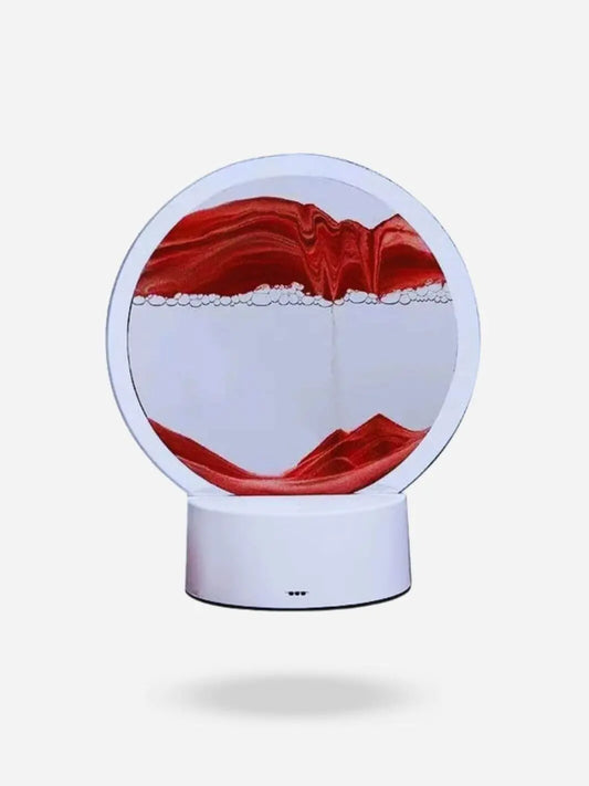 Lampe de chevet design <br> Sable Mouvant rouge solampe.com