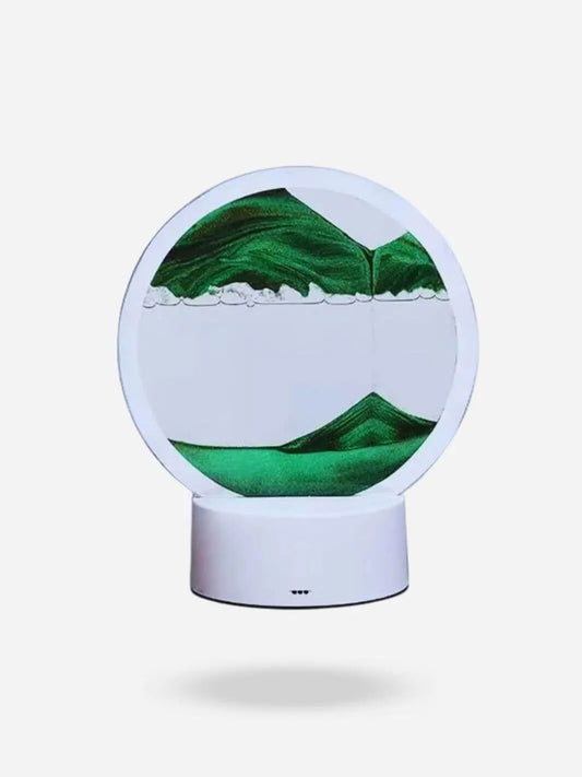 Lampe de chevet design <br> Sable Mouvant vert solampe.com